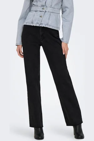 ONLY Onlriley Hohe Taille Gerade Geschnitten Jeans