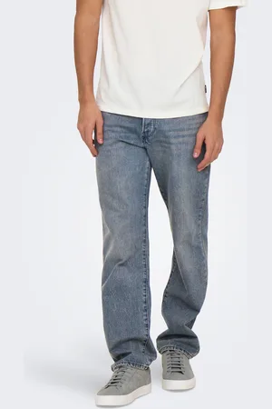 Only & Sons Onsedge Mittlere Taille Gerade Geschnitten Jeans