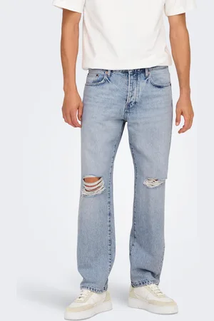 Only & Sons Onsedge Mittlere Taille Gerade Geschnitten Jeans