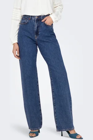 ONLY Onlsilje Hohe Taille Gerade Geschnitten Jeans