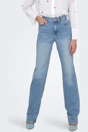 ONLY Onljaci Mittlere Taille Gerade Geschnitten Jeans