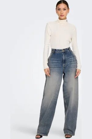 ONLY Onlgia Mittlere Taille Baggy Fit Jeans