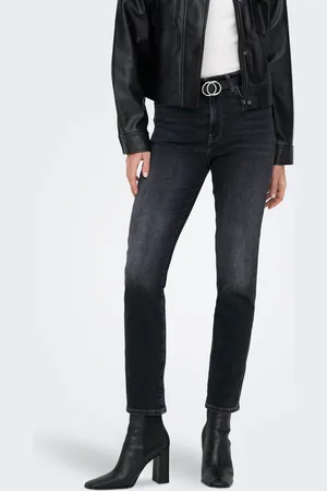 ONLY Onlemily Hohe Taille Gerade Geschnitten Jeans
