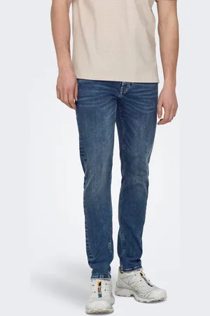 Only & Sons Onswarp Niedrige Taille Skinny Fit Jeans