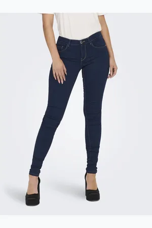 ONLY Onlrain Mittlere Taille Skinny Fit Jeans