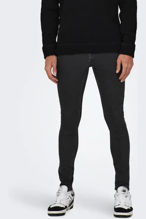 Only & Sons Onsfly Mittlere Taille Spray On Fit Jeans