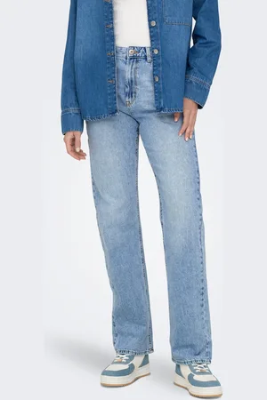 ONLY Onlbillie Hohe Taille Gerade Geschnitten Jeans