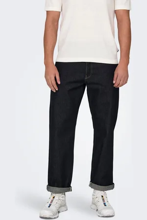 Only & Sons Onsedge Mittlere Taille Gerade Geschnitten Jeans