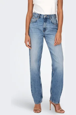 ONLY Onlrobyn Hohe Taille Gerade Geschnitten Jeans