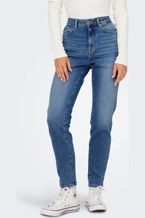 ONLY Onlemily Hohe Taille Gerade Geschnitten Jeans