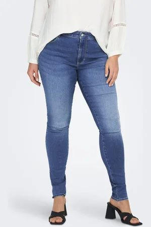 ONLY Caraugusta Hohe Taille Skinny Fit Jeans
