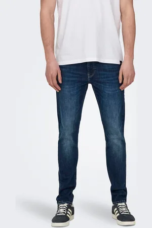 Only & Sons Onswarp Niedrige Taille Skinny Fit Jeans