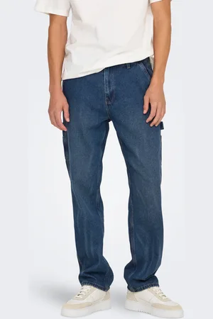 Only & Sons Onsedge Mittlere Taille Gerade Geschnitten Jeans