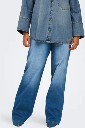ONLY Carwilly Hohe Taille Weiter Beinschnitt Jeans