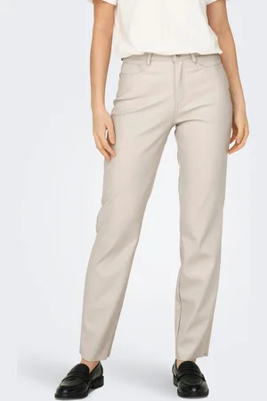 ONLY Onlemily Normal Geschnitten Hose In Lederoptik