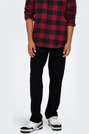 Only & Sons Onsedge Mittlere Taille Gerade Geschnitten Jeans