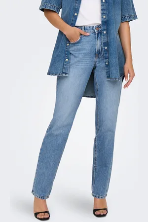 ONLY Onlbrenda Niedrige Taille Gerade Geschnitten Jeans