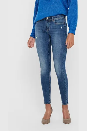 ONLY Onlwauw Mittlere Taille Skinny Fit Jeans