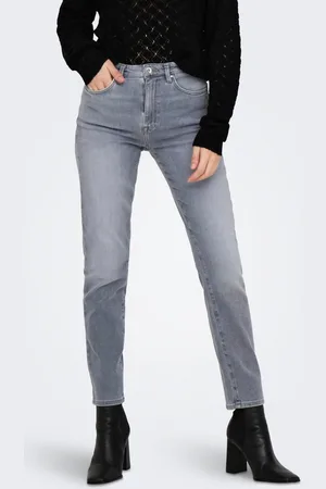ONLY Onlemily Hohe Taille Gerade Geschnitten Jeans