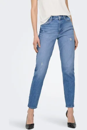 ONLY Onlemily Hohe Taille Gerade Geschnitten Jeans