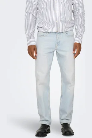 Only & Sons Onsedge Mittlere Taille Gerade Geschnitten Jeans