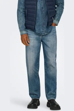 Only & Sons Onsedge Mittlere Taille Gerade Geschnitten Jeans
