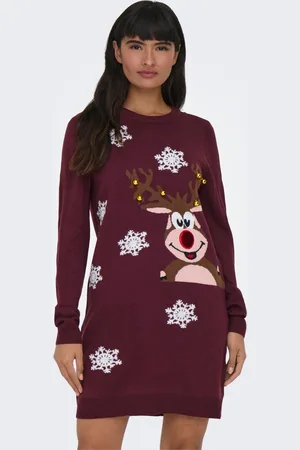 ONLY Onlxmas Midikleid