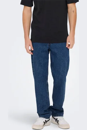 Only & Sons Onsedge Mittlere Taille Gerade Geschnitten Jeans