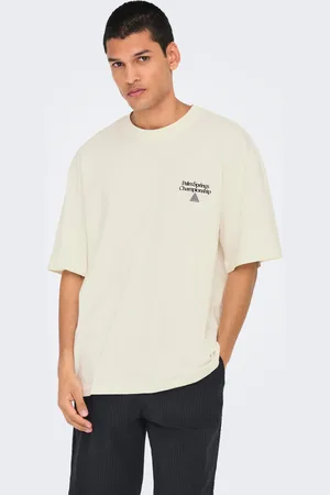 Only & Sons Locker Geschnitten Rundhals Tief Angesetzte Schulter T-shirt
