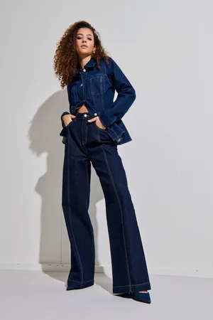 ONLY Onlhope Sehr Hohe Taille Weiter Beinschnitt Jeans
