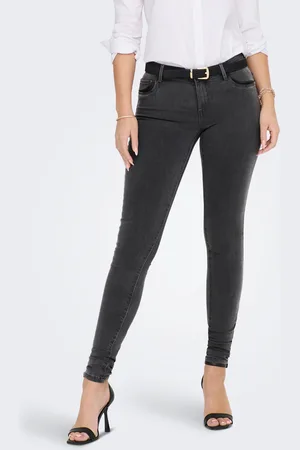 ONLY Onlrain Mittlere Taille Skinny Fit Jeans