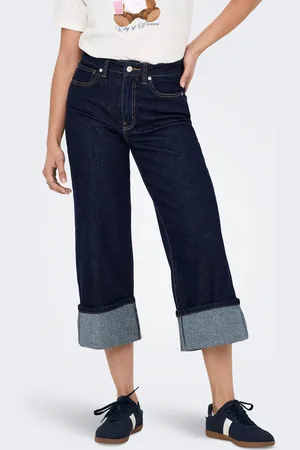 ONLY Onlmadison Hohe Taille Weiter Beinschnitt Jeans
