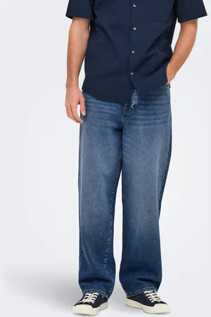Only & Sons Onsfade Hohe Taille Locker Geschnitten Jeans