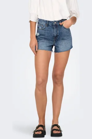 ONLY Onlgabi Hohe Taille Normal Geschnitten Jeans-shorts