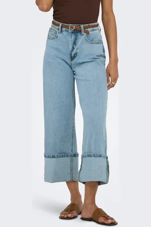 ONLY Onlmadison Hohe Taille Weiter Beinschnitt Jeans