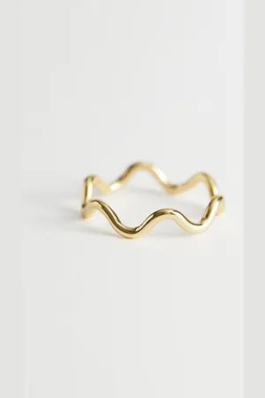 & OTHER STORIES Zarter Ring In Wellenform - Goldfarben