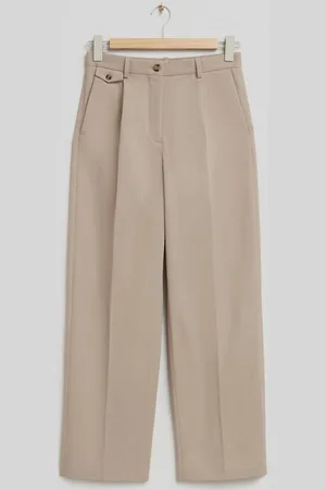 & OTHER STORIES Hose Mit Tiefer Taille Und Tiefem Schritt - Beige