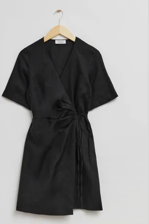 & OTHER STORIES Diagonales Wickelkleid Aus Leinen