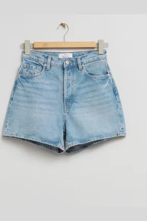 & OTHER STORIES Jeansshorts Mit Hohem Bund - Blau