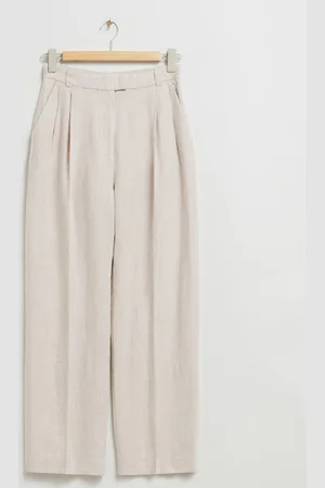 & OTHER STORIES Lockere, Elegante Hose Mit Falten - Beige