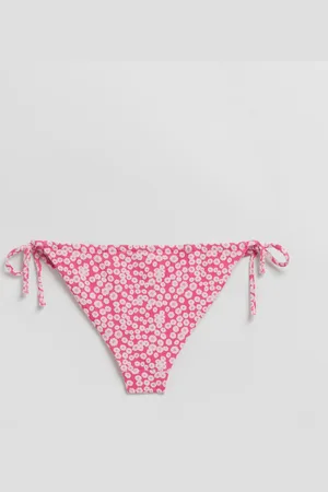 & OTHER STORIES Strukturierte Bikinihose Zum Binden - Rosa