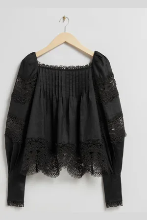 & OTHER STORIES Bluse Mit Spitzenbesatz
