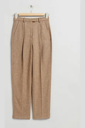 & OTHER STORIES Tweedhose Mit Schmal Zulaufendem Bein - Beige