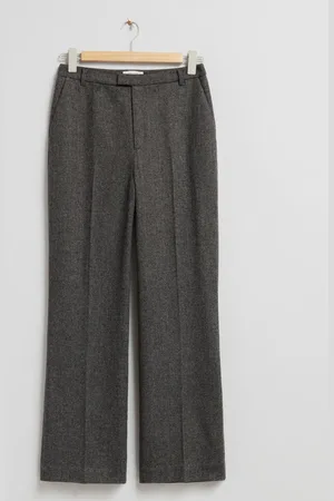 & OTHER STORIES Elegante Hose In Schmaler, Ausgestellter Passform - Grau