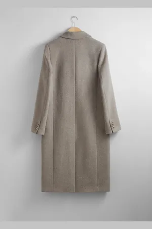 & OTHER STORIES Einreihiger Wollmantel - Beige