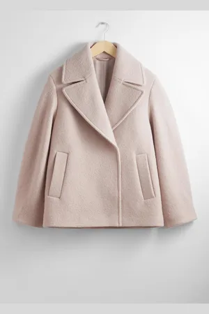 & OTHER STORIES Zweireihige Wolljacke - Beige