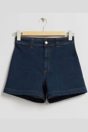 & OTHER STORIES Jeansshorts Mit Hohem Bund - Blau