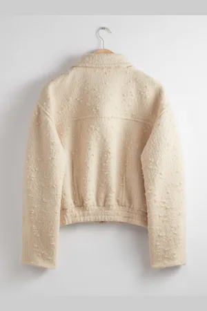 & OTHER STORIES Oversized-Jacke Mit Reißverschluss - Weiß