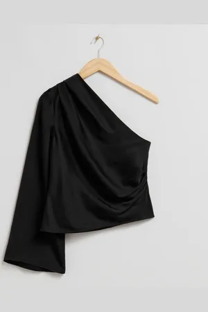 & OTHER STORIES One-Shoulder-Satinoberteil