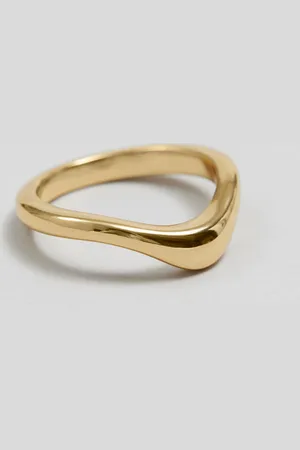 & OTHER STORIES Gewellter Ring - Goldfarben